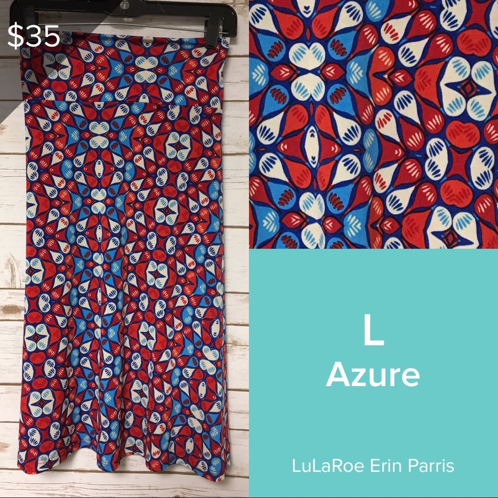 Large LuLaRoe Azure skirt